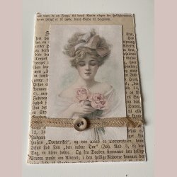  4 stk. Dobbeltkort i akvarelpapir