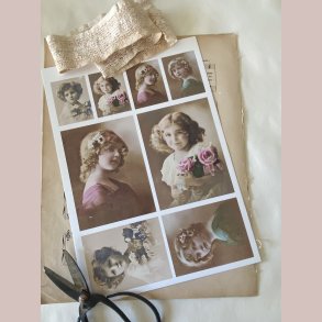 Ark med yndige piger