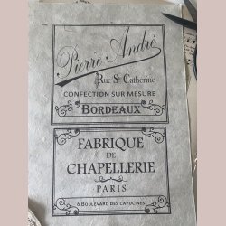 Overf�rselsark Fabrique de Chapellerie