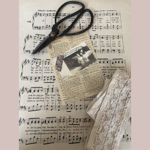 M�beldekoration Julepostkort med 2 engle